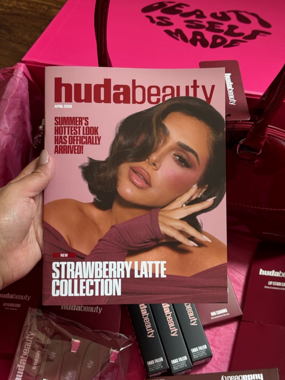 HUDA BEAUTY STRAWBERRY COLLECTION• ALL PRODUCTS ARE BRANDNEW CHECK PHOTOS - Picture 4 of 17